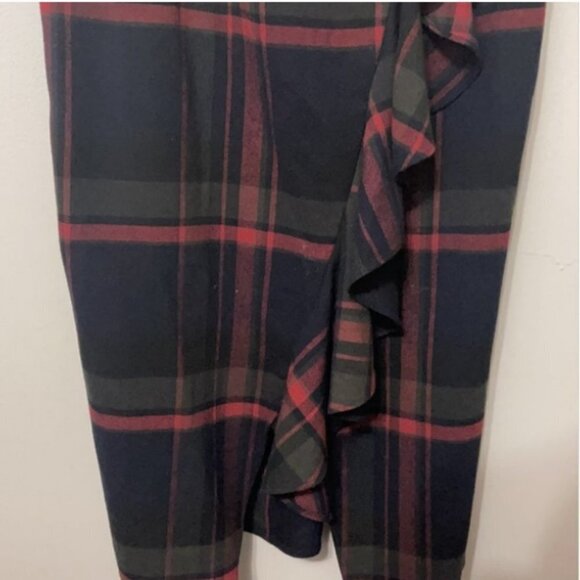 BP Plaid Ruffle Surplice Dress Size Large - Picture 5 of 5